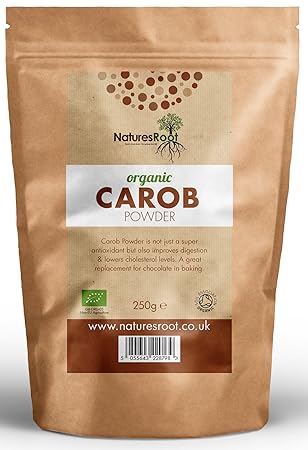 Natures Root Carob Puder, Kakao, Ersatz, Raw | Vegan | Glutenfrei