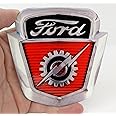 ZIC Motorsports 1954-1956 Ford F-100 Truck Emblem Badge Heavy Duty Metal Garage Magnet - 4" X 4"