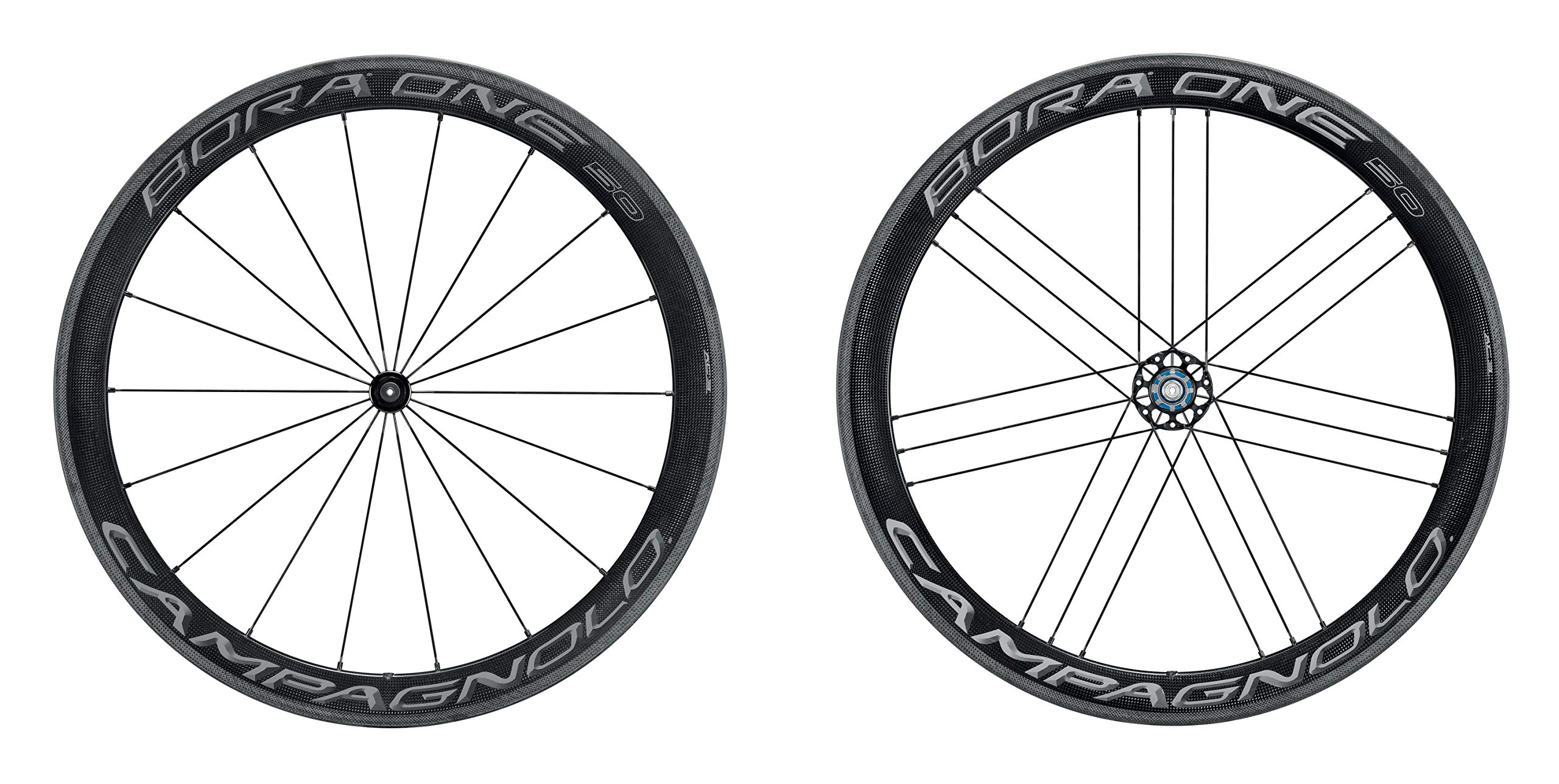 Campagnolo Bora One 50 Dark Tubular Shim 11V Wheels, Black, One Size