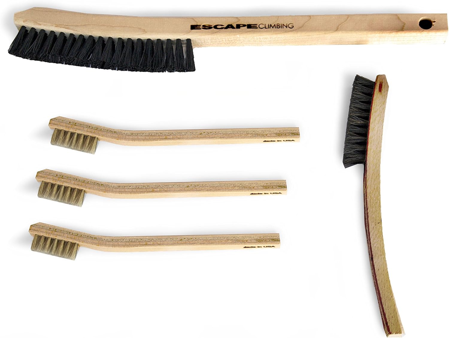 Escape Climbing Boars Hair Brush 5 Pack Durable Cleaning