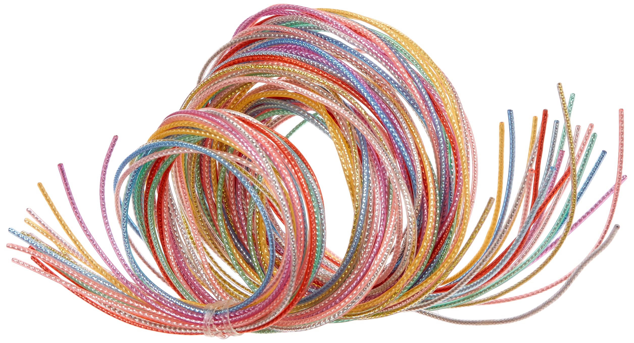 Glorex Colour Strips Metallic 100 cm Long 10 20 Assorted Grab Bag – Multicoloured, 19 x 11.5 x 1 cm