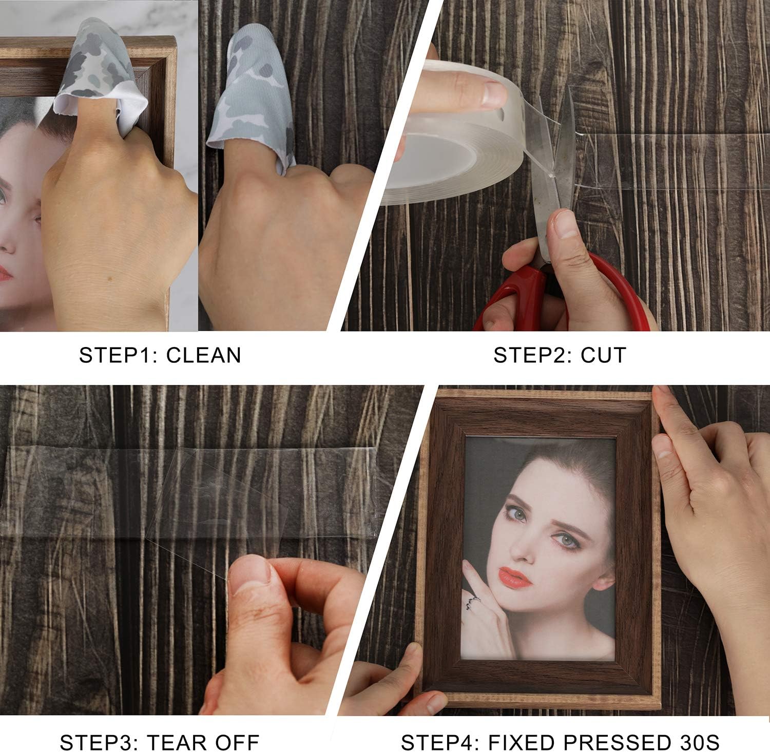 Double Sided Mounting Carpet Tape Heavy Duty, Traceless Washable Removable Strong Adhesive Rug Tape Gripper, Reusable Clear Anti Slip Gel Grip Tape : Office Products