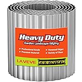 LAVEVE Corrugated Metal Garden Border, 10" x