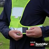 Salzmann 3M Reflective Sports Vest Hi Vis Running Mesh Breathable 3M Scotchlite view 5