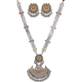 Siddhatva Ethnic Indian Silver Oxidized Dual Tone Fashion Handmade Statement Afghani Tribal Necklace Jewelry
