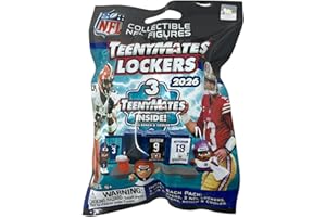 TeenyMates Party Animal 2026 NFL Series 14 Figures, Team Colors, One Size NFL Series 14-2026 Locker Room Pack