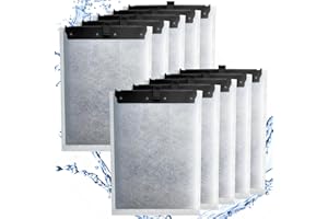 DRIAMOR 10 Pack Large Filter Cartridges for Tetra Whisper Bio-Bag Filters, Aquarium Filter Cartridge Replacement Assembled for TetraFauna ReptoFilter, Tetra Whisper Filter 20i/40i IQ20/30/45/60 PF20/30/40/60