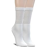 Yomandamor Womens Diabetic Crew Socks With Seamless Toe,6 Pairs Size 9-11