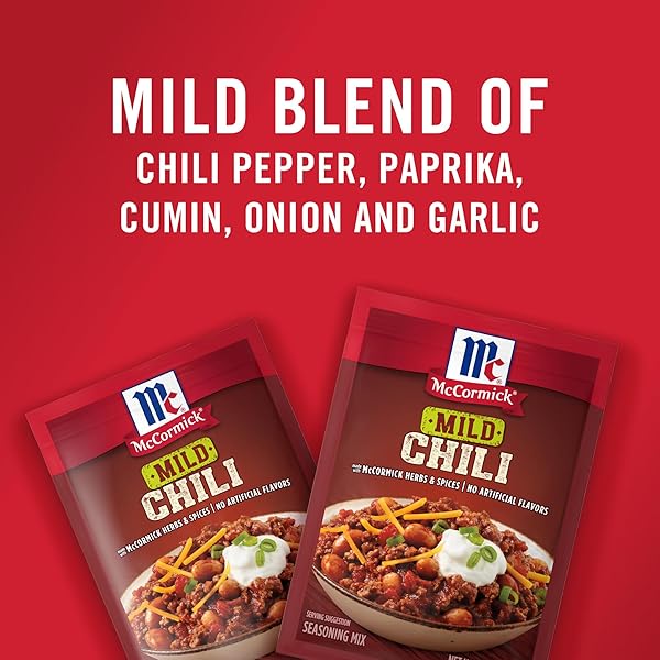 MCCORMICK CHILI SEASONING MIX PACKET, MILD, 1.25 OZ