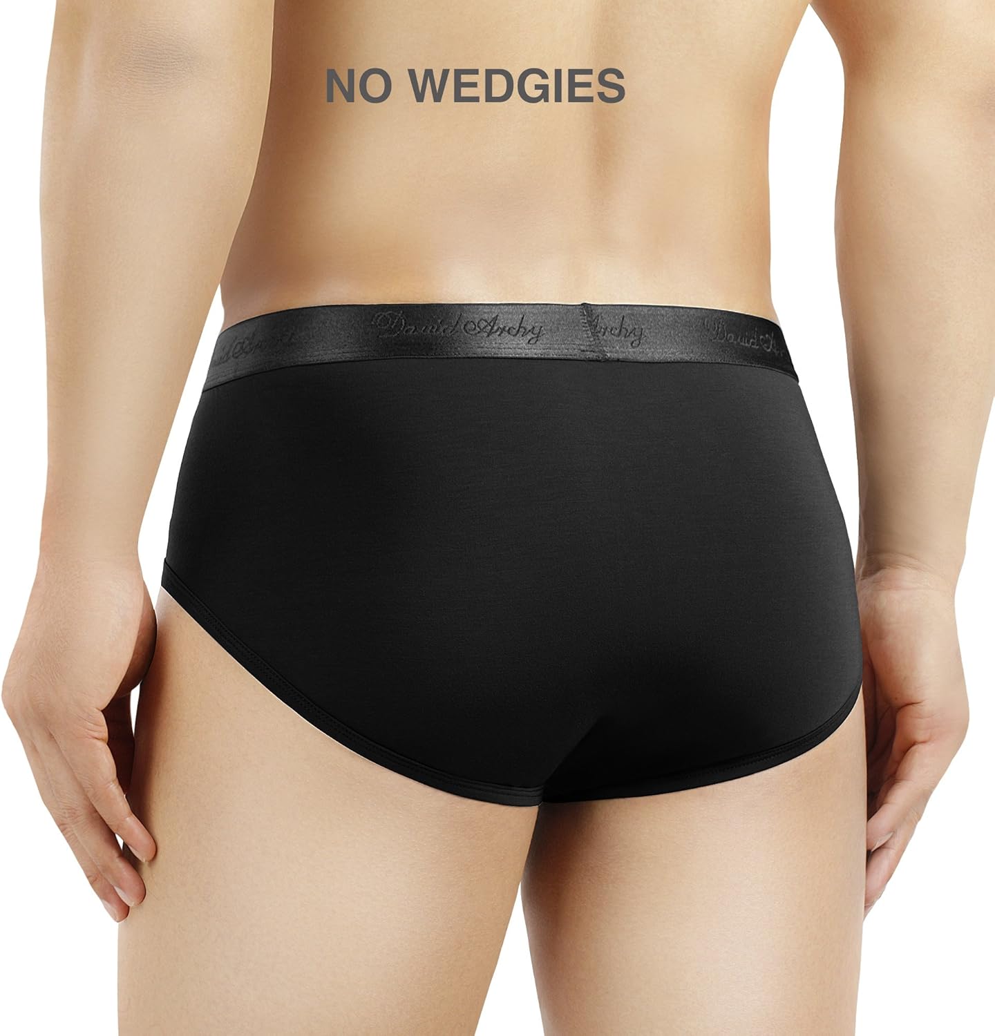 DAVID ARCHY Men's Underwear Micro Modal Ultra Soft Comfy Briefs 4 Pack: Clothing