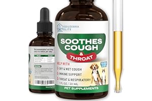 EDUZEBRA Kennel Cough Drops for Dogs & Cats Cough Relief Dry and Wet Pet Cough Allergy Relief - for Dogs of All Breeds & Sizes