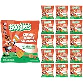 Goodies Cinna-Toast Squares, Cinnamon Sugar Puffed Snack, 16 Snack Packs | Sweet &amp; Crunchy Snack for Kids, No Artificial Colors, Flavors, Preservatives, or Sweeteners, Gluten Free, Nut Free, Non-GMO