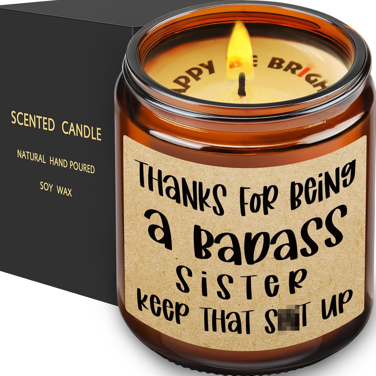 Candles & Holders - Birthday Gifts for Sister, Friendship Thinking of You Gifts for Best Friend, Scented Candles Gifts for Women Friends, Female Coworkers, Gift for Her, Lavender Scented Jar Candle, Christmas Gift