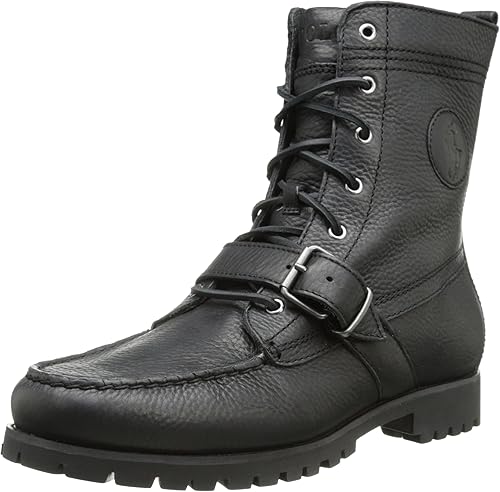 mens black ralph lauren polo boots