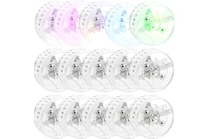 OCTADAY 15 Pcs Light up Yo Yo Ball Clear LED Responsive Ball Plastic Responsive Bearing Ball for Beginner Level Kids Birthday Christmas Stocking Stuffers