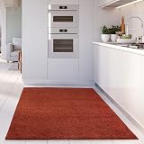 THE RUGS Living Room Rug Shaggy 30mm Thick 140x200 cm Terra Colour view 3