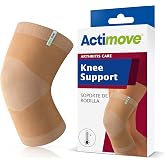 Actimove Arthritis Care Knee Support with Heat-retaining Fabric &ndash; Drug-free Pain Management for Arthritis, Increases Blood Circulation &ndash; Left/Right Wear &ndash; Beige, Medium