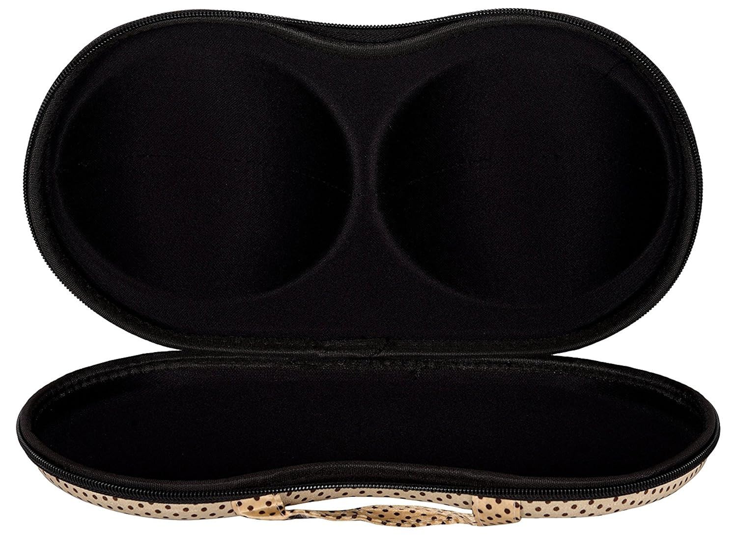 packnbuy bra travel organizer zip case for drawer suitcases golden dots