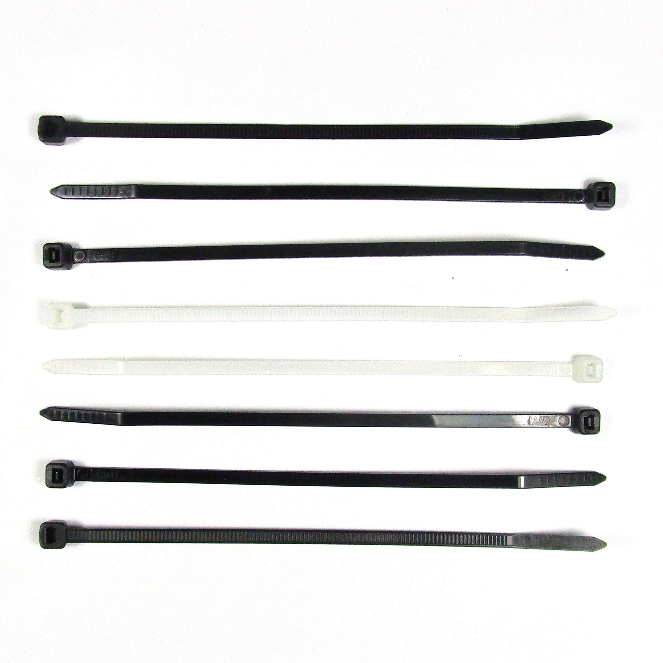 ajile - 100 Pieces - High Quality Nylon Cable Ties 3.6 x 140 mm White Plastic - LIS014-M