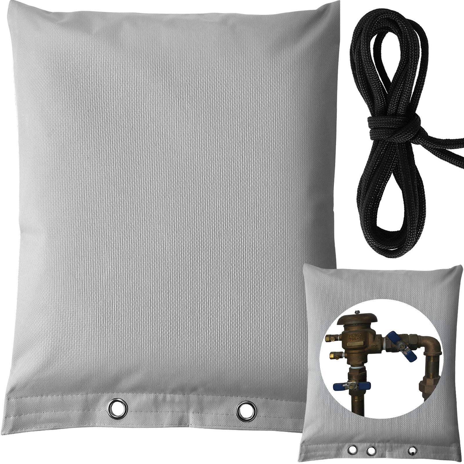 Backflow Insulation Cover, Anti Freezing Backflow Winter Cover Pouch for Irrigation Backflow Valve, Sprinkler Valves in Snow or Sun Exposure, Winterizing Backflow Preventers (14 x 18 Inch)