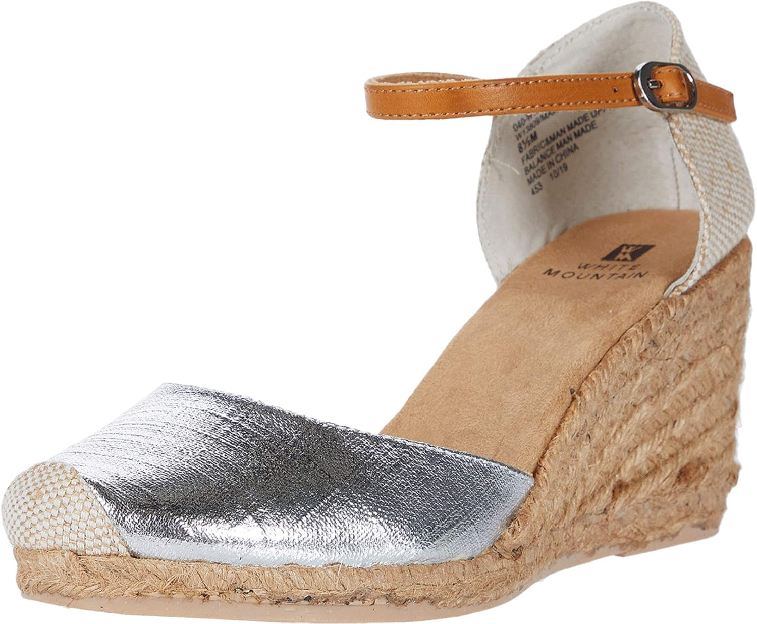 white mountain espadrille wedges
