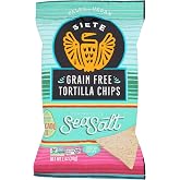 Siete Family Foods, Chips Tortilla Sea Salt Grain Free Single Serve, 1 Ounce