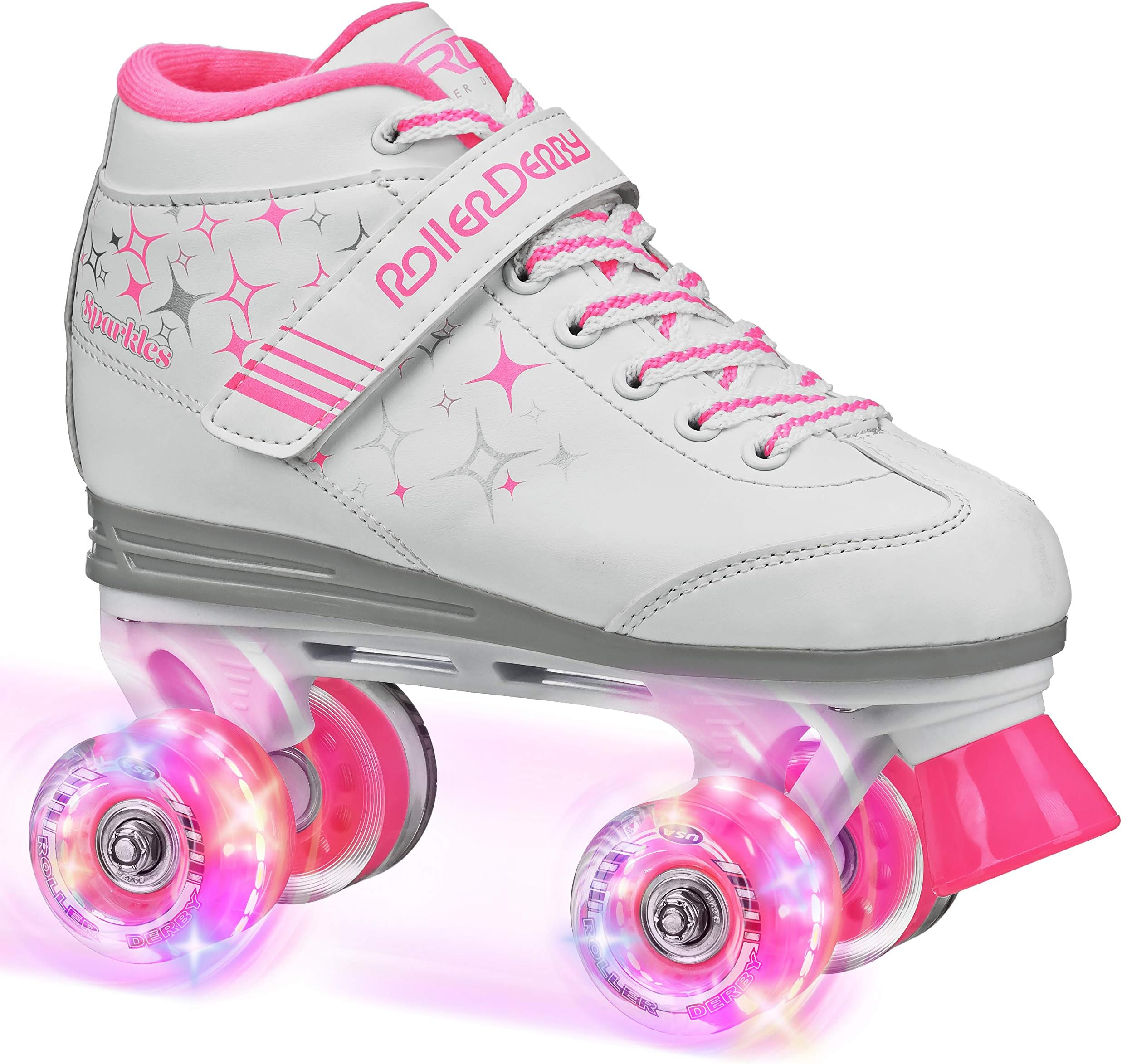 Roller Derby Girls Sparkle Lighted Wheel Roller Skate