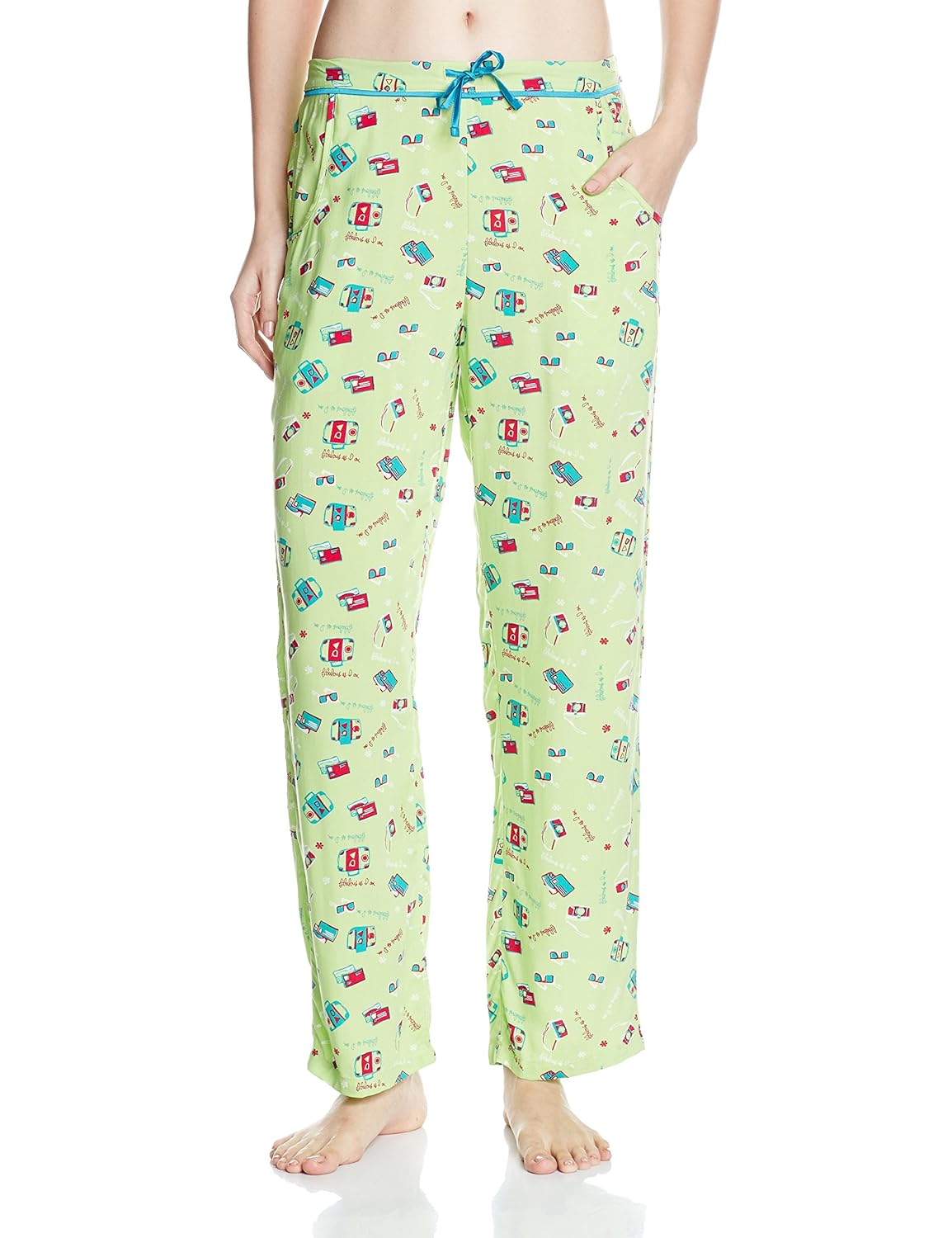 enamor women's viscose pyjama