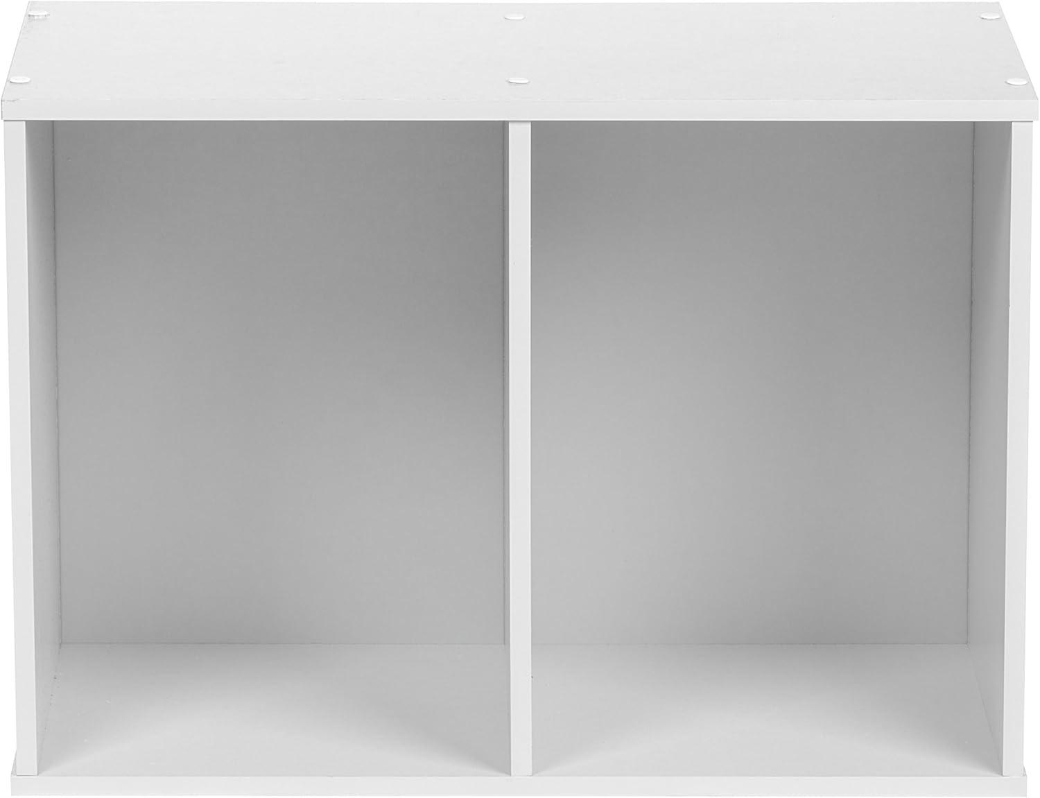 IRIS USA 2-Tier Wood Storage Shelf, White 596166: Home & Kitchen