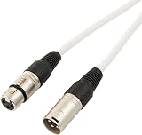 VisioSound XLR Microphone Lead Male to Female Balanced 3 m Cable White view 2