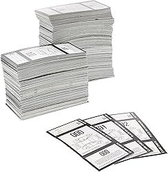 2000 Pieces 3-Part Valet Tickets for Cars, 2 Sets