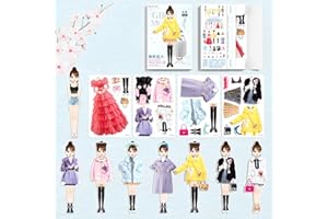 Beatifulog Magnetic Dress Up Paper Dolls for Girls Ages 4-7,Pretty Princess Game Paper Dolls Dress Up Toys for Nurturing Creativity and Imagination（Princess JiaYao）