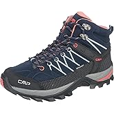 CMP RIGEL Women’s Waterproof Hiking Boots – Lightweight Leather Trail Shoes with Ankle Support, Shock Absorption & All-Terrain Grip