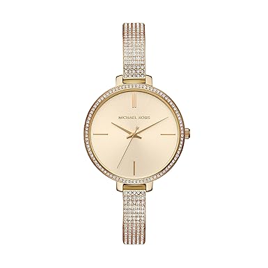 Michael Kors Damen Analog Quarz Uhr mit Edelstahl Armband MK3784