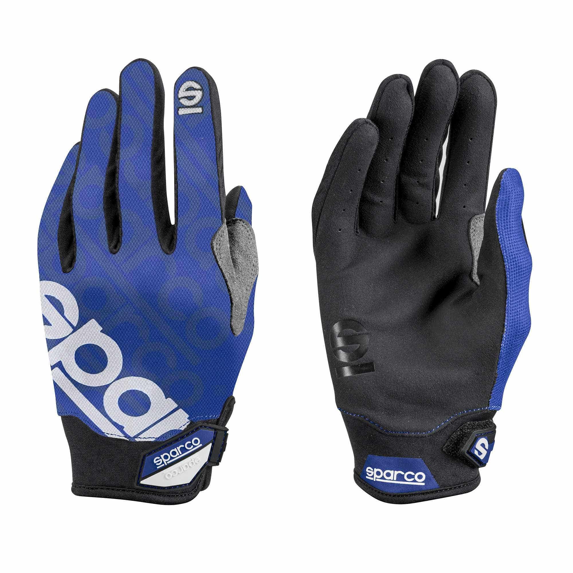 SPARCO MECA 3 GLOVES SIZE 10 (M) BLUE