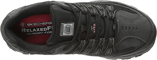 men's skechers work 77055 cankton steel toe work shoes