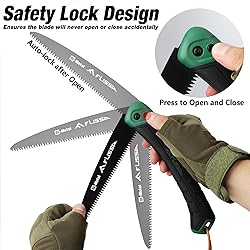 FLISSA Folding Hand Saw & Survival Knife, Bi-metal