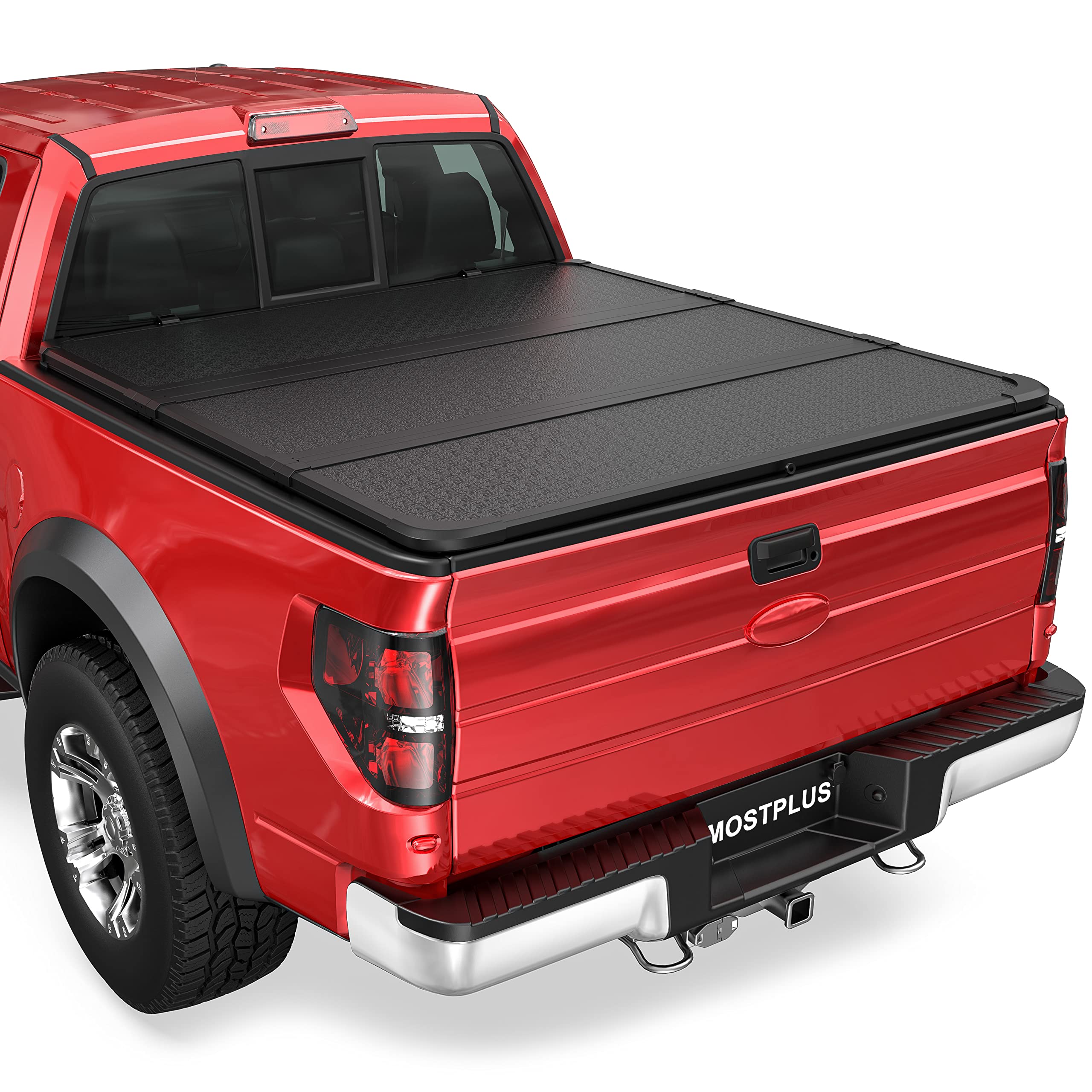 MOSTPLUS Tri-Fold Hard Truck Bed Tonneau Cover On Top Compatible for 2004 2005 2006 2007 2008 Ford F150 F-150 3 Fold Solid 5.5 FT Image MOSTPLUS Tri-Fold Hard Truck Bed Tonneau Cover On Top Compatible for 2004 2005 2006 2007 2008 Ford F150 F-150 3 Fold Solid 5.5 FT Image