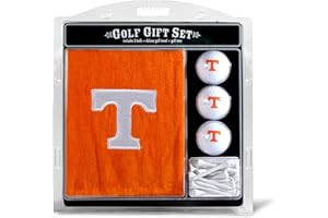 Team Golf NCAA Mens Embroidered Golf Towel, 3 Golf Ball, and Golf Tee Set
