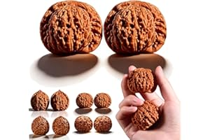 Chinese Wenwan Walnuts, Natural Chinese Walnuts Fidget, 2026 Unpolished Chinese Walnuts for Polishing, Hand Exercise Balls fo