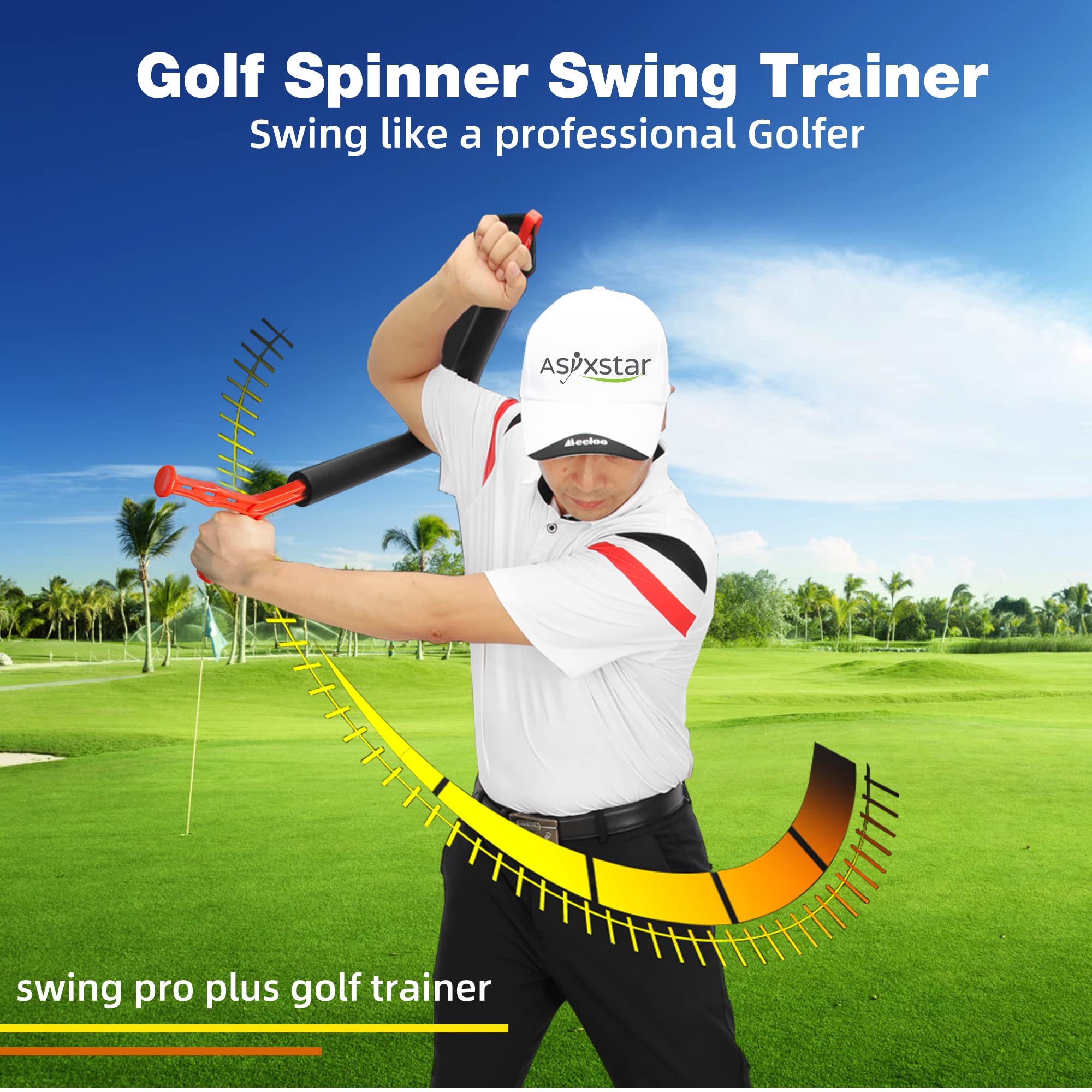 Condition photo showing New/Like New for asyxstar golf swing trainer aid - golf swing training aid,golf posture correction improving gesture 