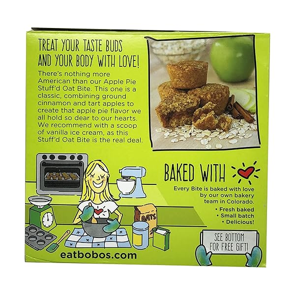 BOBO’S OAT BITES, APPLE PIE STUFFED, 1.3 OUNCE (5 COUNT BOX)