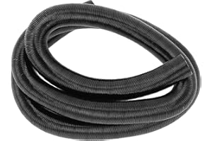 VekAuto 1 Pc Car Heater Duct Pipe 25mm ID 250cm Max l Warm Air Ducting Hose Car Truck RV Bus Van Boat Aluminum Foil Black