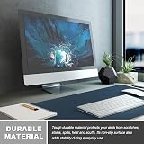 K KNODEL Large Desk Pad 80x40cm Dark Blue PVC Leather Dual Sided view 5