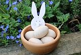 EFO Wooden Eggs 10pcs Beechwood Paintable Eggs for Crafts Easter Decor view 5