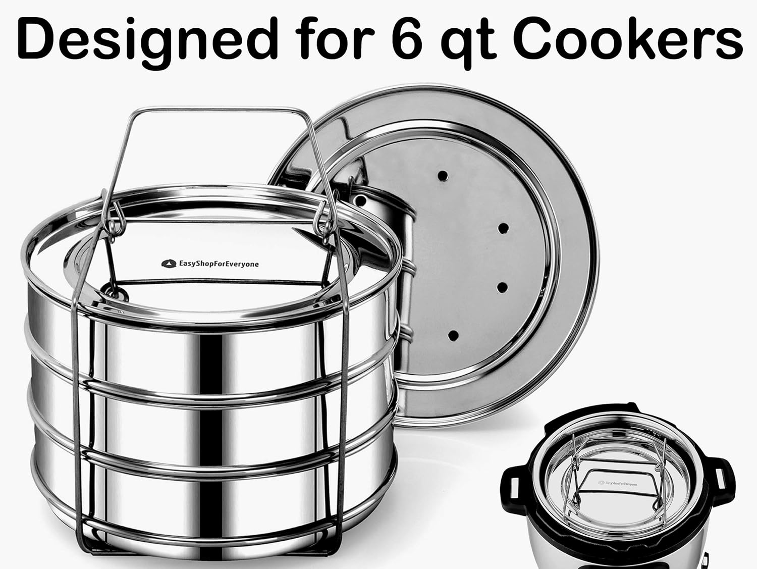 Stainless Steel 3 3Tier Insert Pans Instant Pot