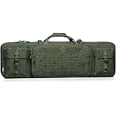 Savior Equipment Urban Warfare Tactical Double Long Gun Bag Case Backpack w/Pistol Handgun Case,46 Inch Desert Night Camo