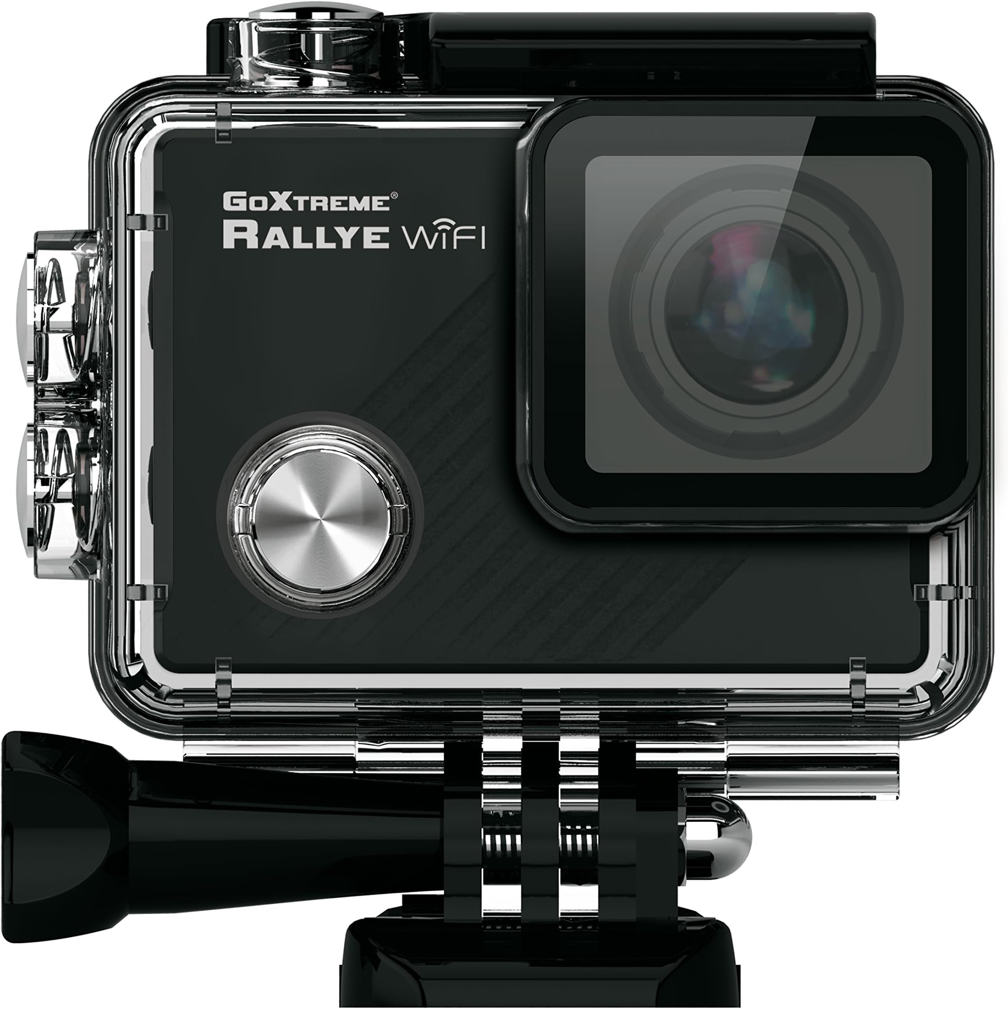 GoXtreme Rallye Wi-Fi Full HD Action Cam with Waterproof Housing 1088p 1 MP CMOS Sensor 5 cm (2 Inch) Display Including Li-Ion Battery Black