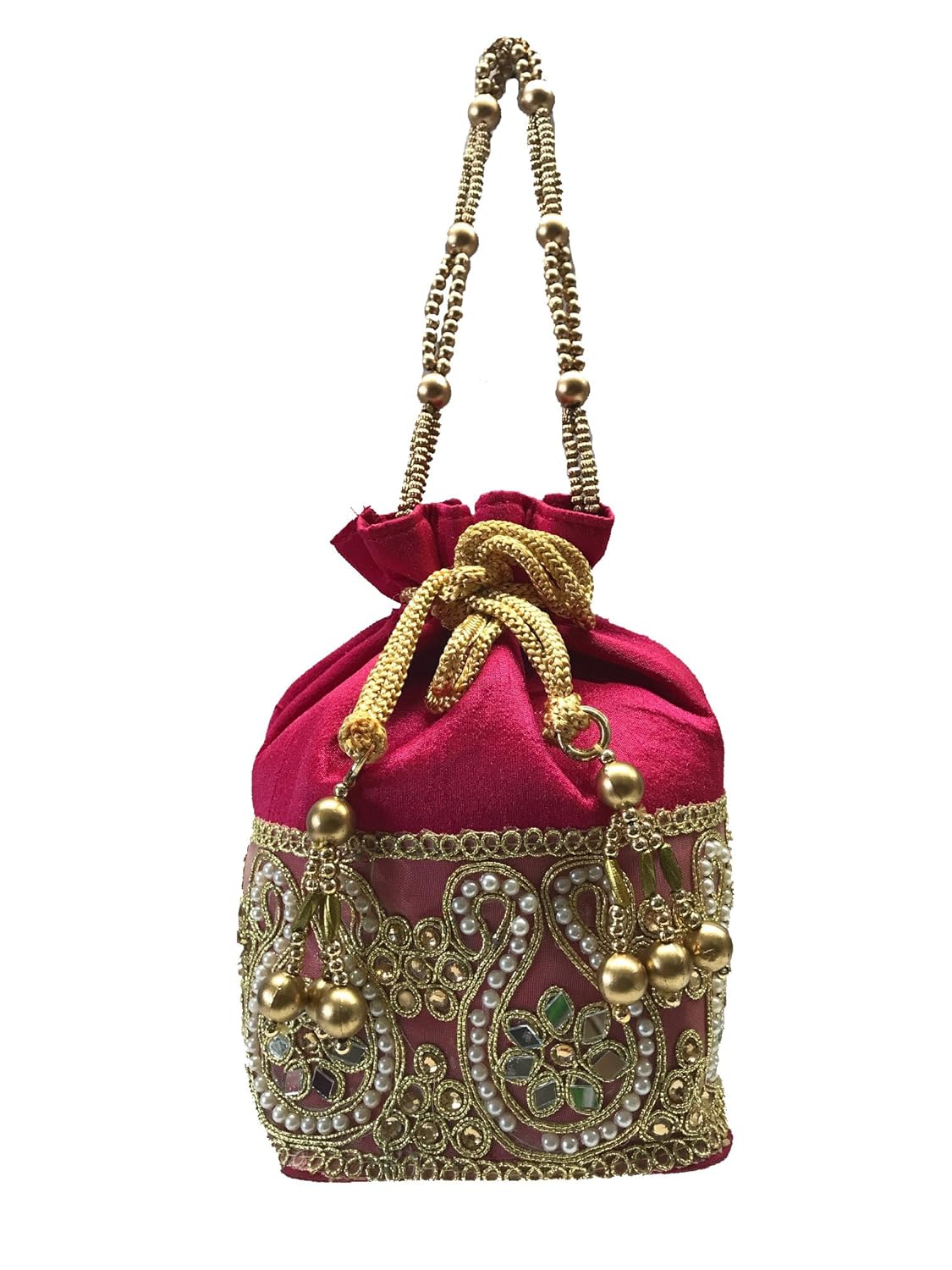 women's multipurpose potli pink wi-68-po-pnk