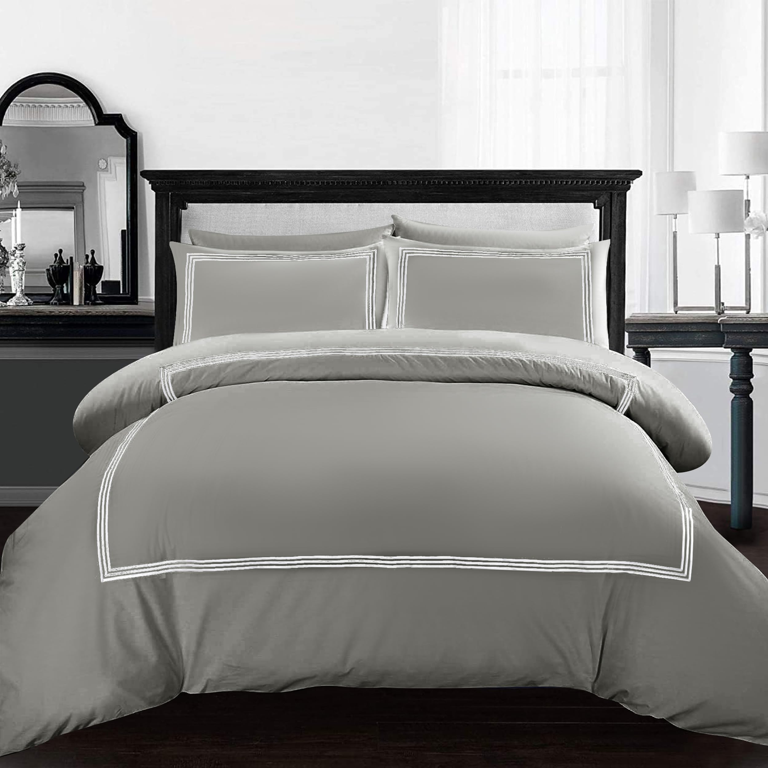 AR Ware King Size Duvet Cover Set (Charcoal)